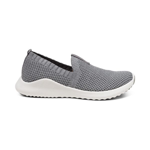 Aetrex Women's Angie Arch Support Sneakers - Grey | USA YPYV9N7
